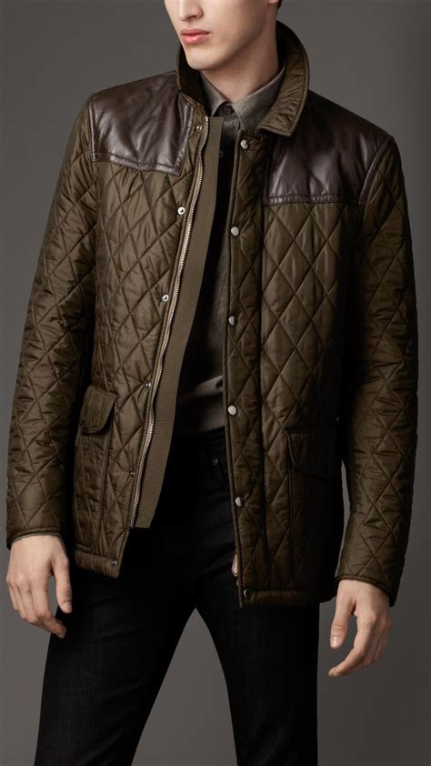 burberry leather jacket men|burberry men jacket on sale.